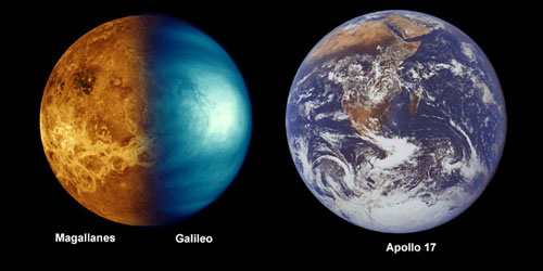 venus earth comparison